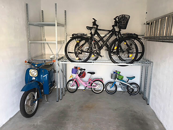Scholz Regalsysteme Bild Fahrradregal Garage