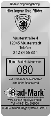 Scholz Regalsysteme Bild Garderobenmarke